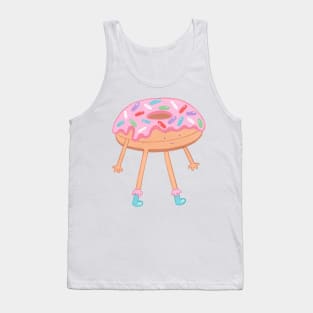 Happy donut out for a stroll Tank Top